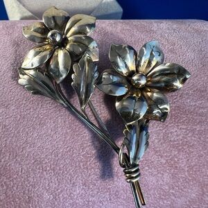 Large flower brooch